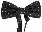 Dolce & Gabbana Black Polka Dot Silk Adjustable Men Neck Papillon Bow Tie - Maison Luxe