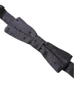 Dolce & Gabbana Blue Polka Dot Silk Adjustable Neck Men Papillon Bow Tie - Maison Luxe