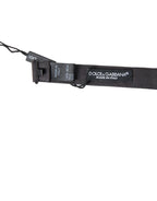 Dolce & Gabbana Dark Gray Silk Adjustable Neck Men Papillon Bow Tie - Maison Luxe