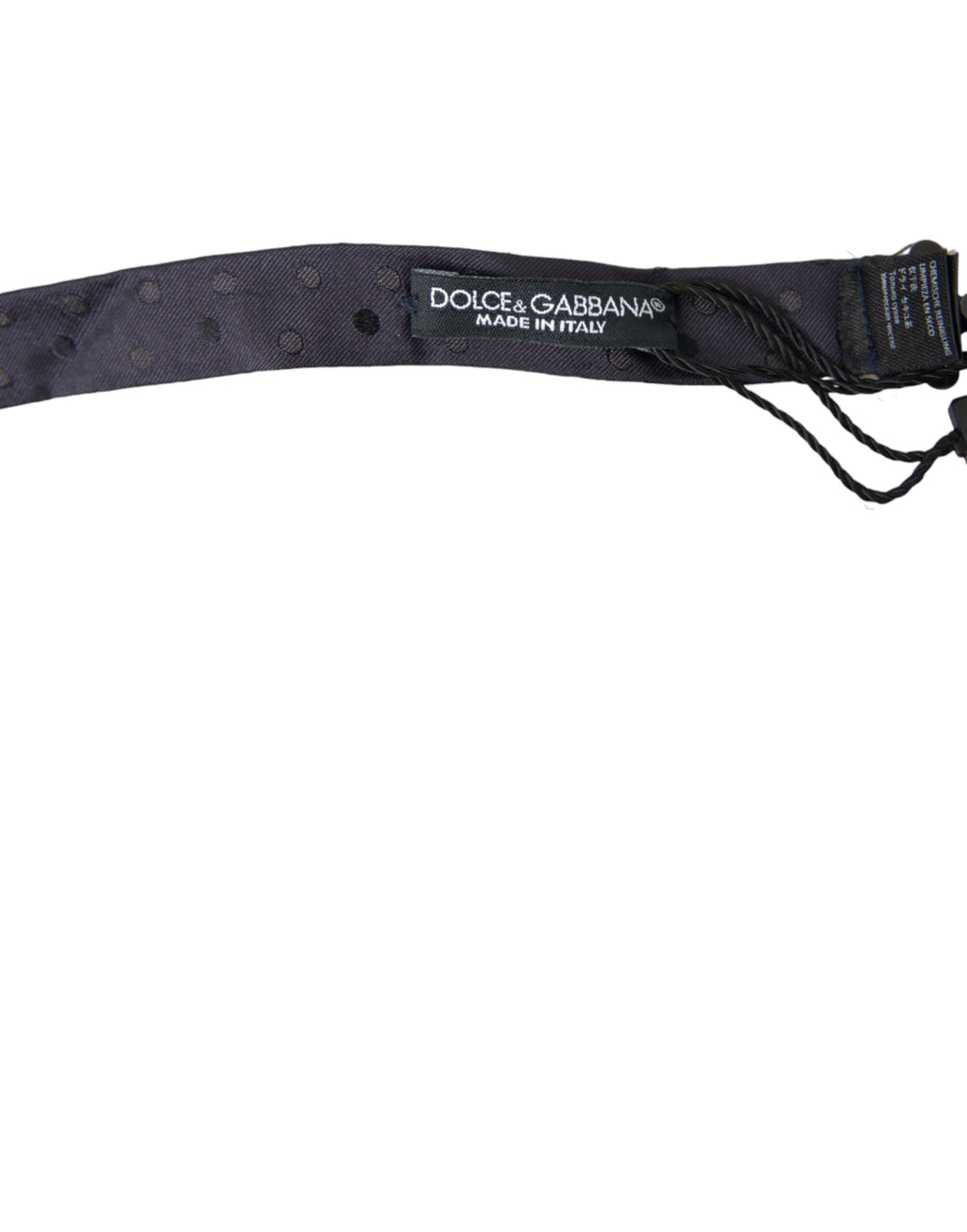 Dolce & Gabbana Blue Polka Dot Silk Adjustable Neck Men Papillon Bow Tie - Maison Luxe