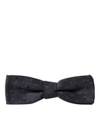 Dolce & Gabbana Blue Polka Dot Silk Adjustable Neck Men Papillon Bow Tie - Maison Luxe