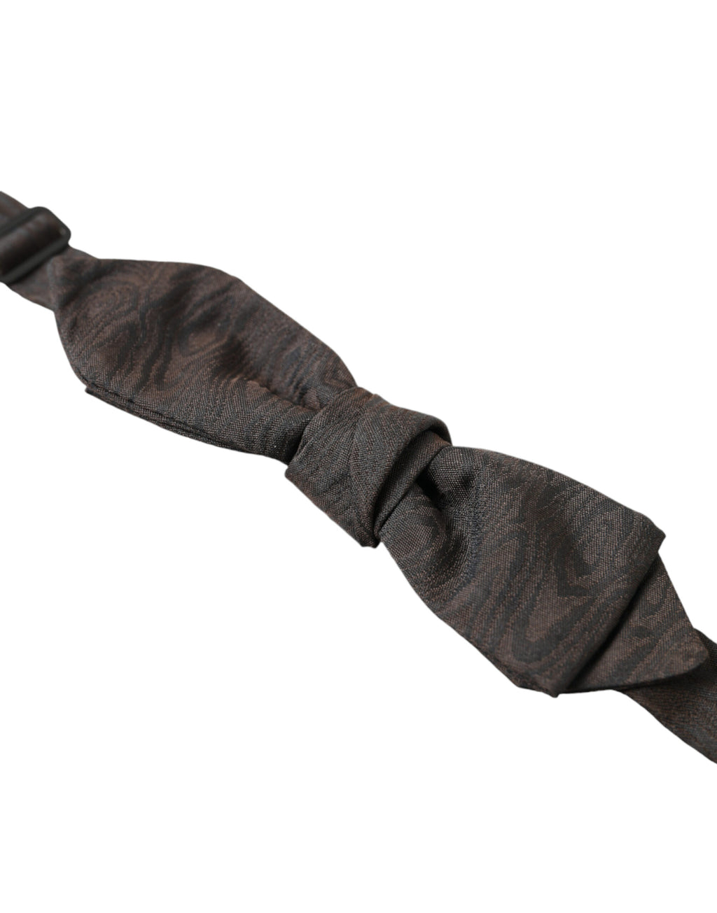 Dolce & Gabbana Brown Polyester Silk Adjustable Neck Men Papillon Bow Tie - Maison Luxe