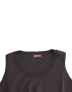 John Galliano Brown knit tank top