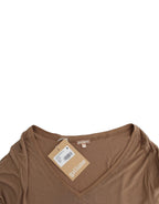 John Galliano Brown shortsleeved top