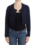 John Galliano Blue cropped cardigan