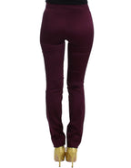 John Galliano Purple slim fit pants