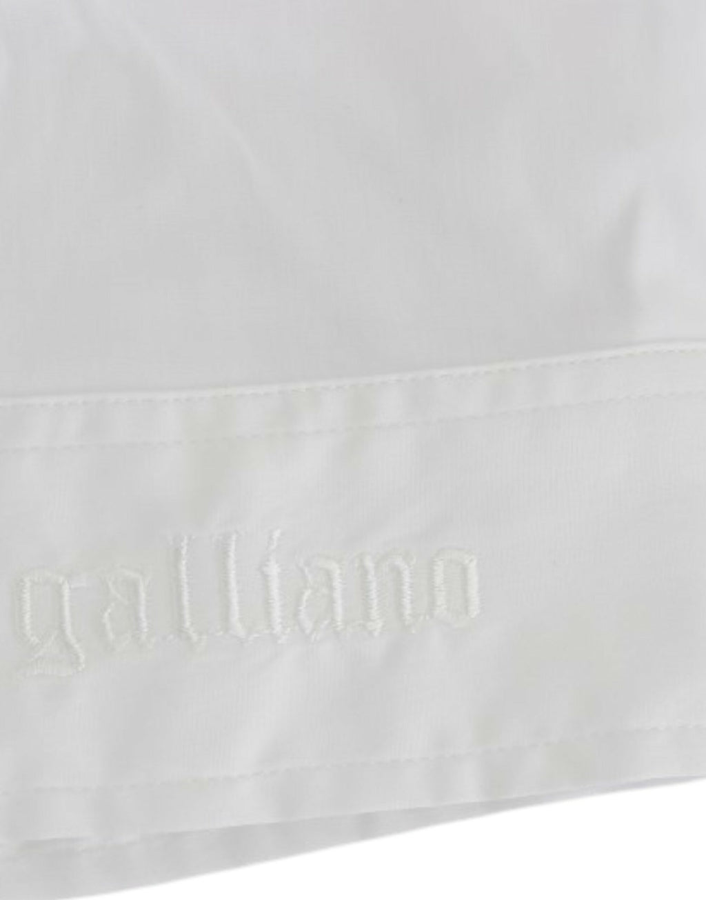 John Galliano White Cotton Shirt Top