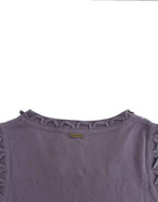 John Galliano Purple cotton jersey dress