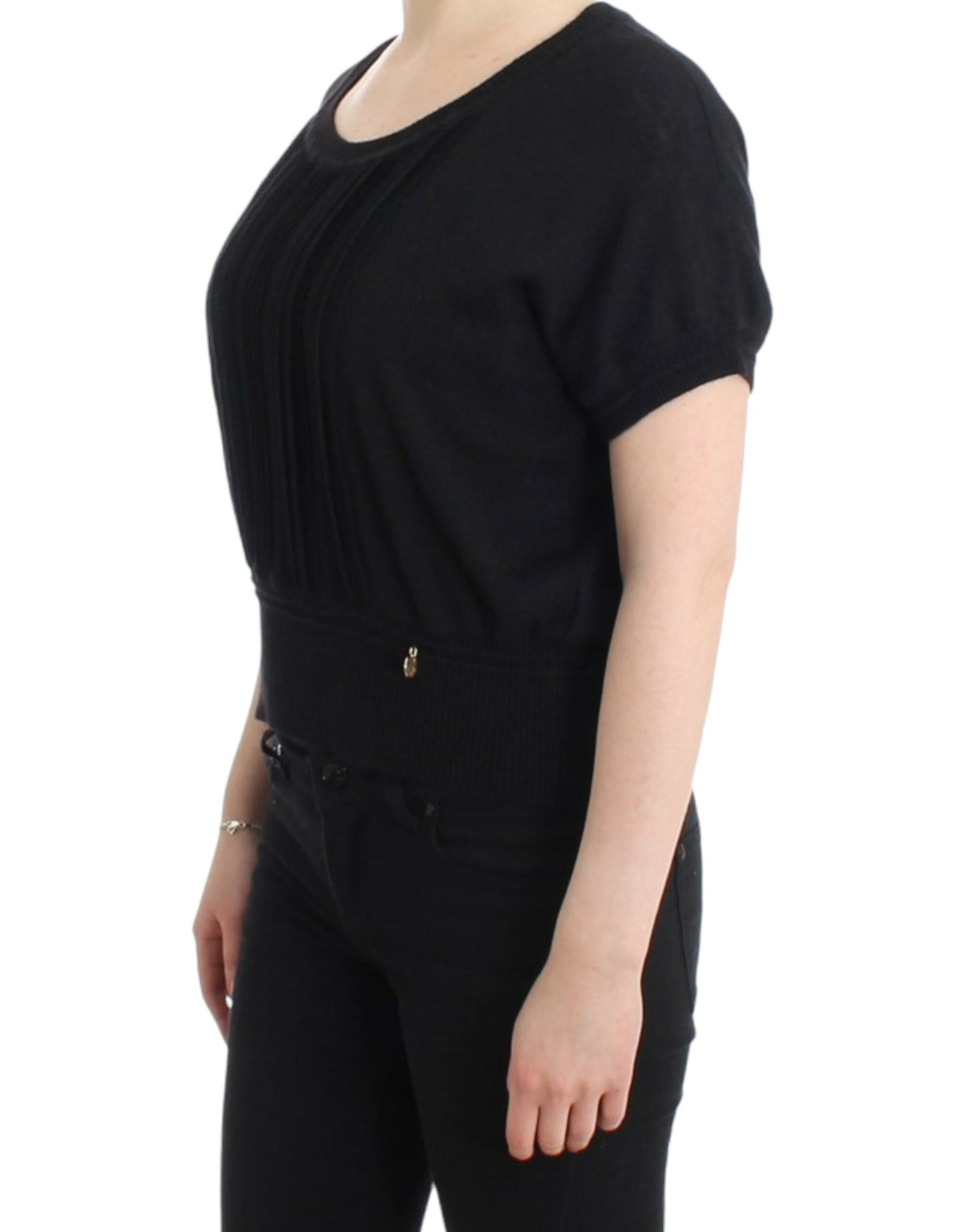 Cavalli Black short sleeved jumper