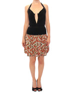 Dolce & Gabbana Multicolor floral bubble halterneck dress