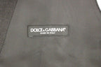 Dolce & Gabbana Gray Slim Fit Button Front Dress Formal Vest