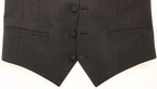 Dolce & Gabbana Gray Wool Stretch Dress Vest Jacket Blazer