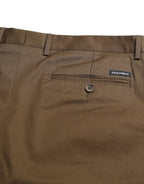 Dolce & Gabbana Brown Cotton Stretch Men Bermuda Shorts