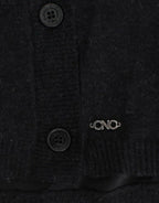 Costume National Gray wool alpaca cardigan