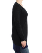 Costume National Black V-neck lightweight sweater