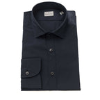 Bagutta Blue Cotton Men's Shirt