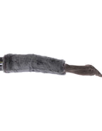 Dolce & Gabbana Gray Mink Fur Lambskin Suede Leather Gloves - Maison Luxe
