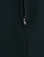 Dolce & Gabbana Green 3/4 sleeve wool blouse