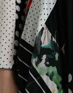 Dolce & Gabbana Multicolor Patchwork Floral Leopard Dress