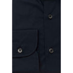 Bagutta Blue Cotton Men's Slim Shirt