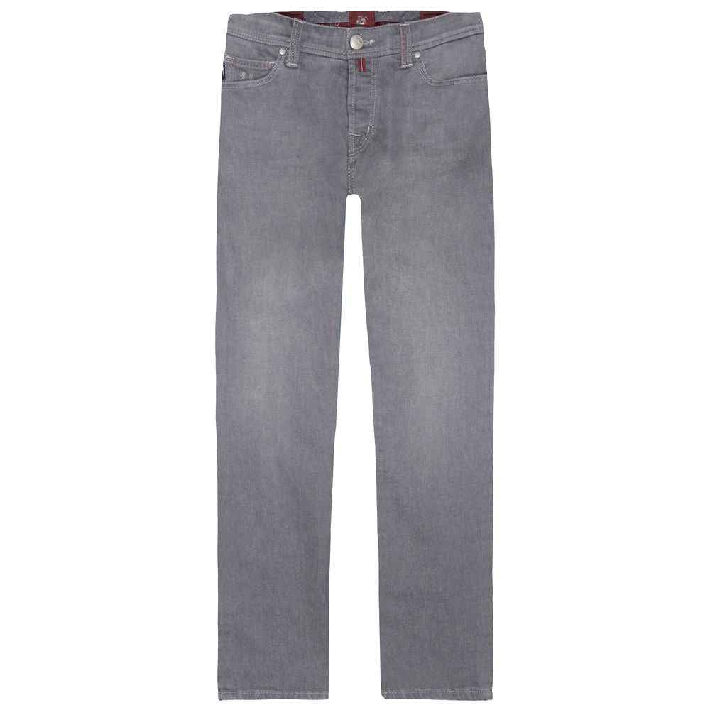 Tramarossa Gray Cotton Men Jeans