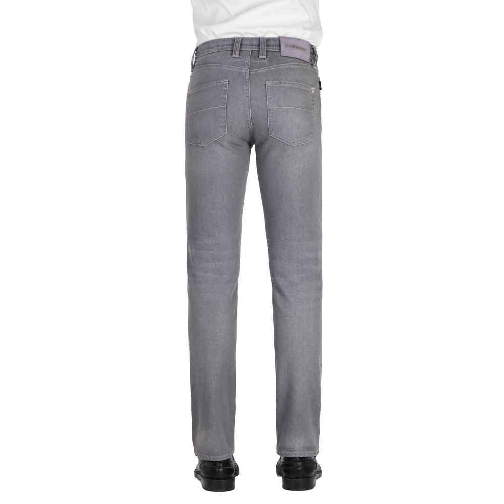 Tramarossa Gray Cotton Men Jeans