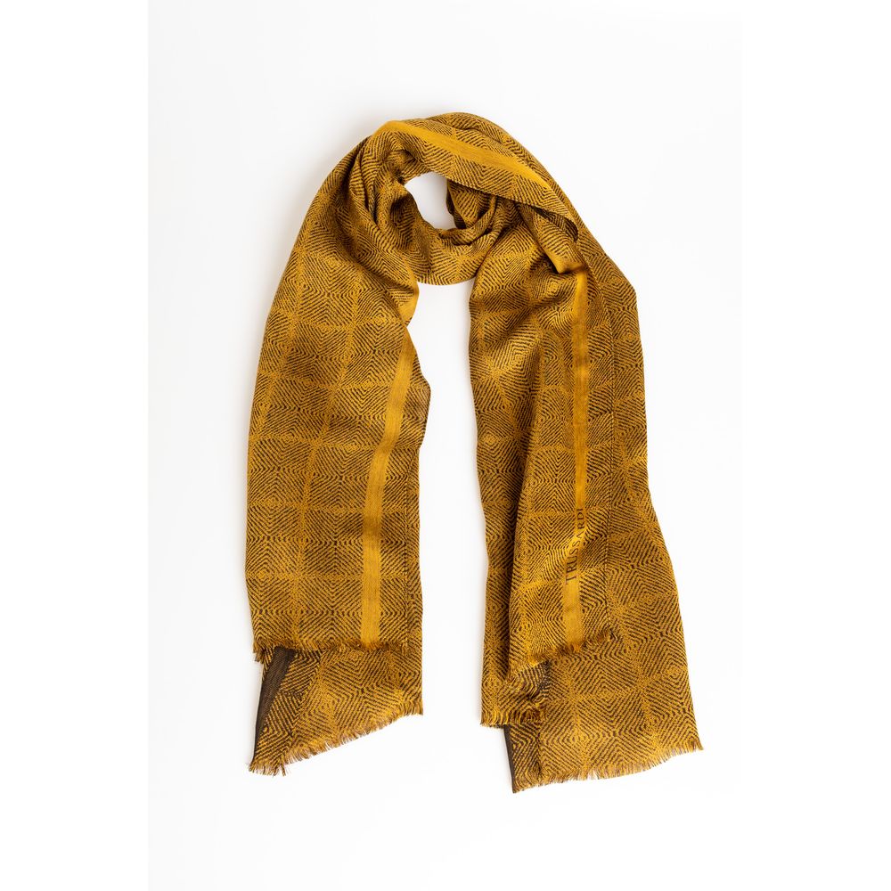 Trussardi Yellow Viscose Men Scarf - Maison Luxe