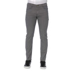 Trussardi Jeans Gray Cotton Men's Pants