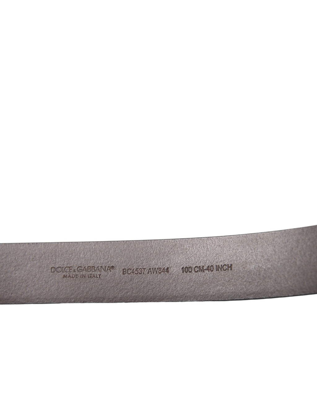 Dolce & Gabbana Brown Calf Leather Gold Metal Buckle Belt - Maison Luxe