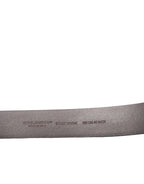 Dolce & Gabbana Brown Calf Leather Gold Metal Buckle Belt - Maison Luxe