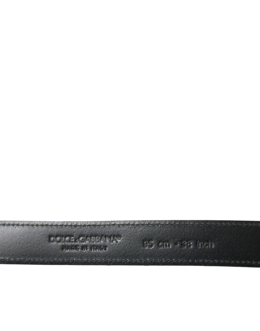 Dolce & Gabbana Black Leather Silver Metal Buckle Belt - Maison Luxe