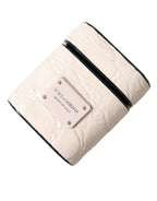 Dolce & Gabbana Light Pink Calf Leather Metal Logo Plaque Airpods Case - Maison Luxe