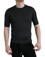 Dolce & Gabbana Dark Gray Crew Neck Short Sleeves T-shirt