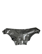 Dolce & Gabbana Silver Polyester Stretch Top