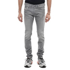 Diesel Gray Cotton Men Skinny Jean