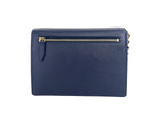 Burberry Macken Small Regency Blue House Check Leather Crossbody Bag