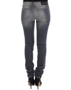 Ermanno Scervino Gray Slim Jeans Denim Pants Skinny Leg Stretch