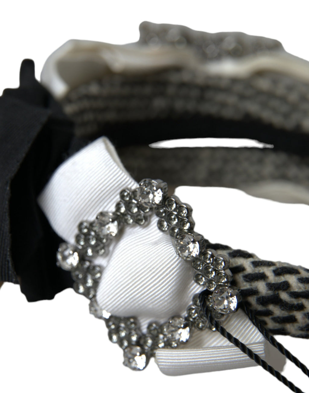 Dolce & Gabbana Multicolor Crystal Embellished Women Headband Diadem - Maison Luxe