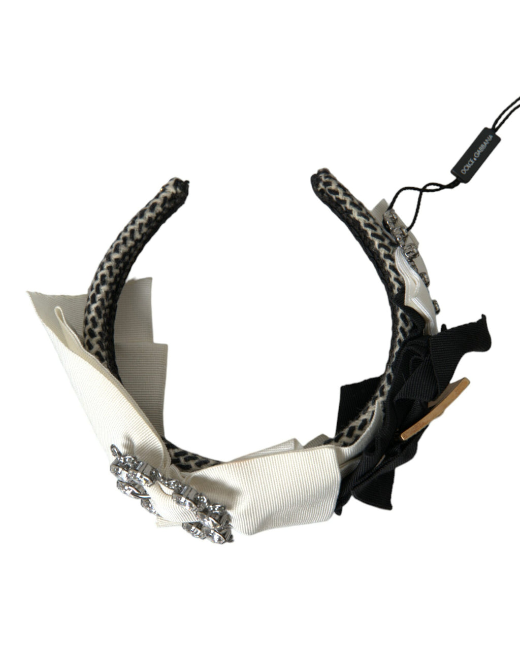 Dolce & Gabbana Multicolor Crystal Embellished Women Headband Diadem - Maison Luxe