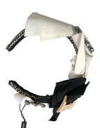 Dolce & Gabbana Multicolor Crystal Embellished Women Headband Diadem - Maison Luxe