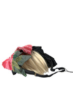 Dolce & Gabbana Black Viscose White Hair Parrucchiera Headband Diadem - Maison Luxe
