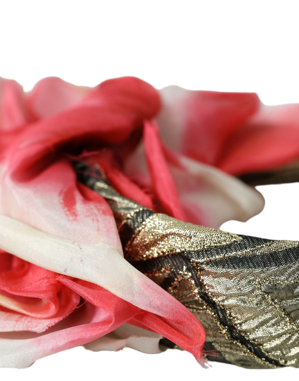 Dolce & Gabbana Multicolor Floral Applique Silk Women Headband Diadem - Maison Luxe