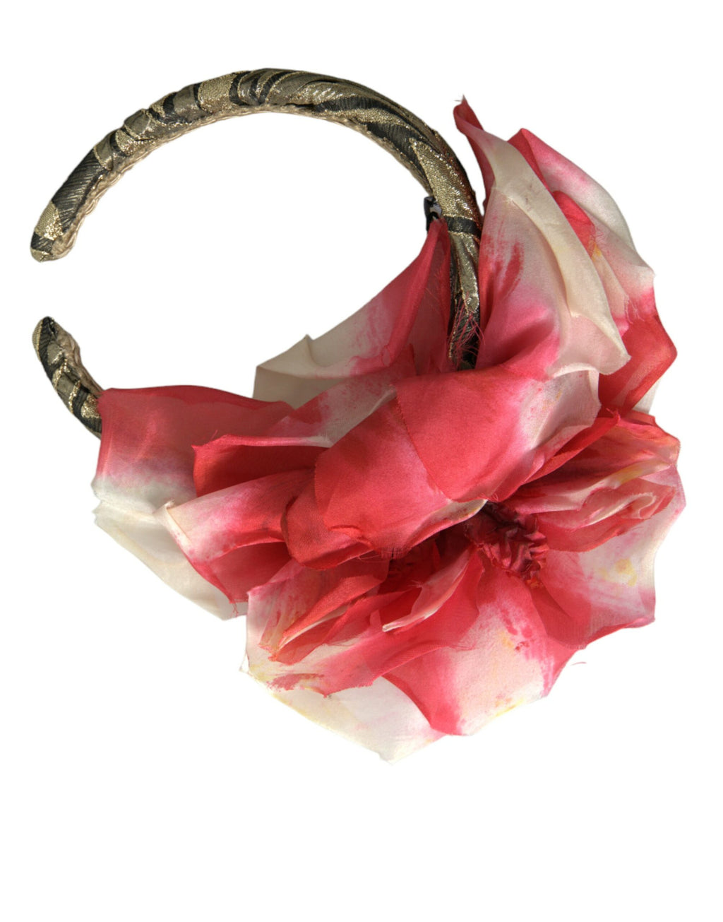 Dolce & Gabbana Multicolor Floral Applique Silk Women Headband Diadem - Maison Luxe