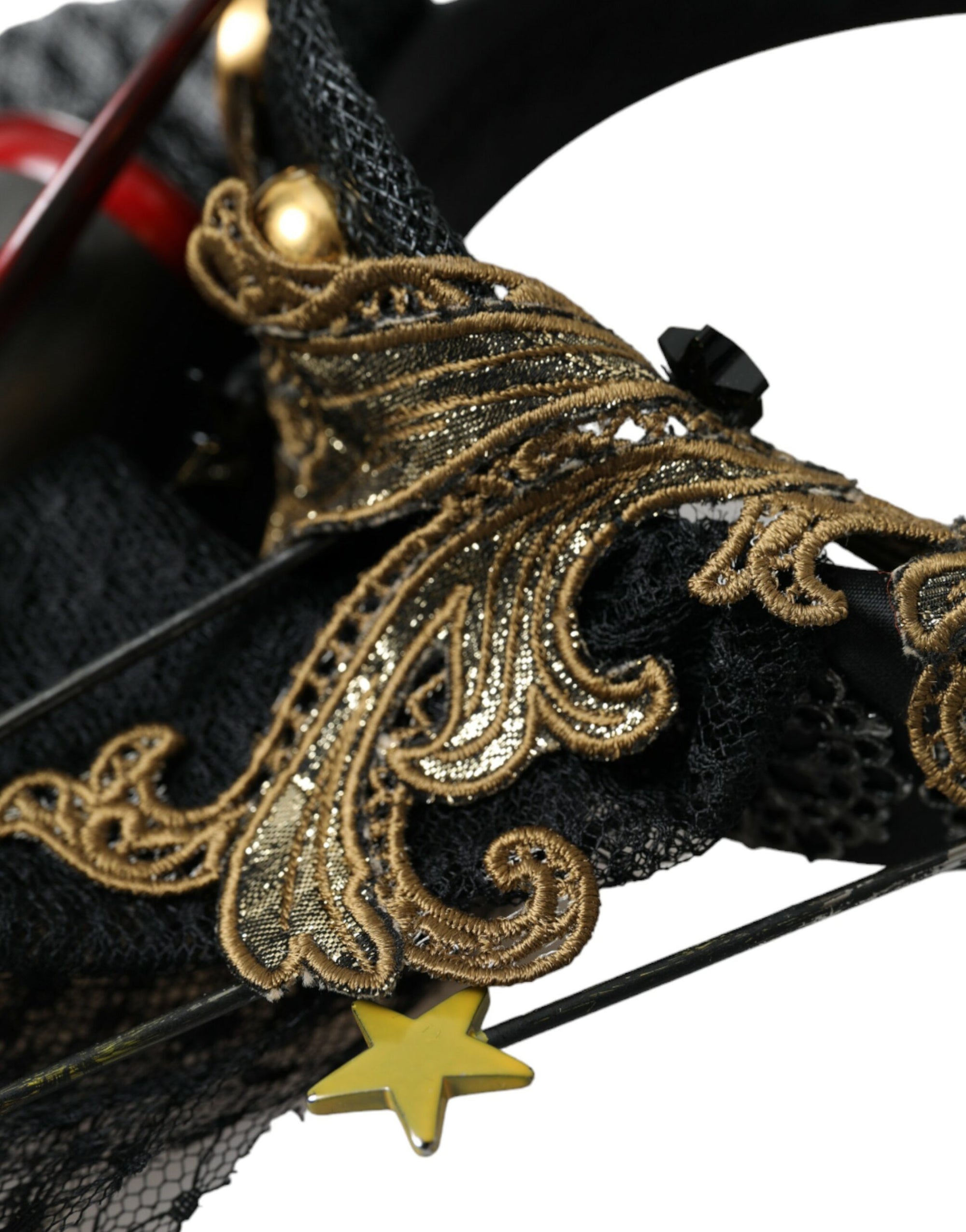 Dolce & Gabbana Multicolor Missile Rocket Crystal Stars Headband Diadem - Maison Luxe