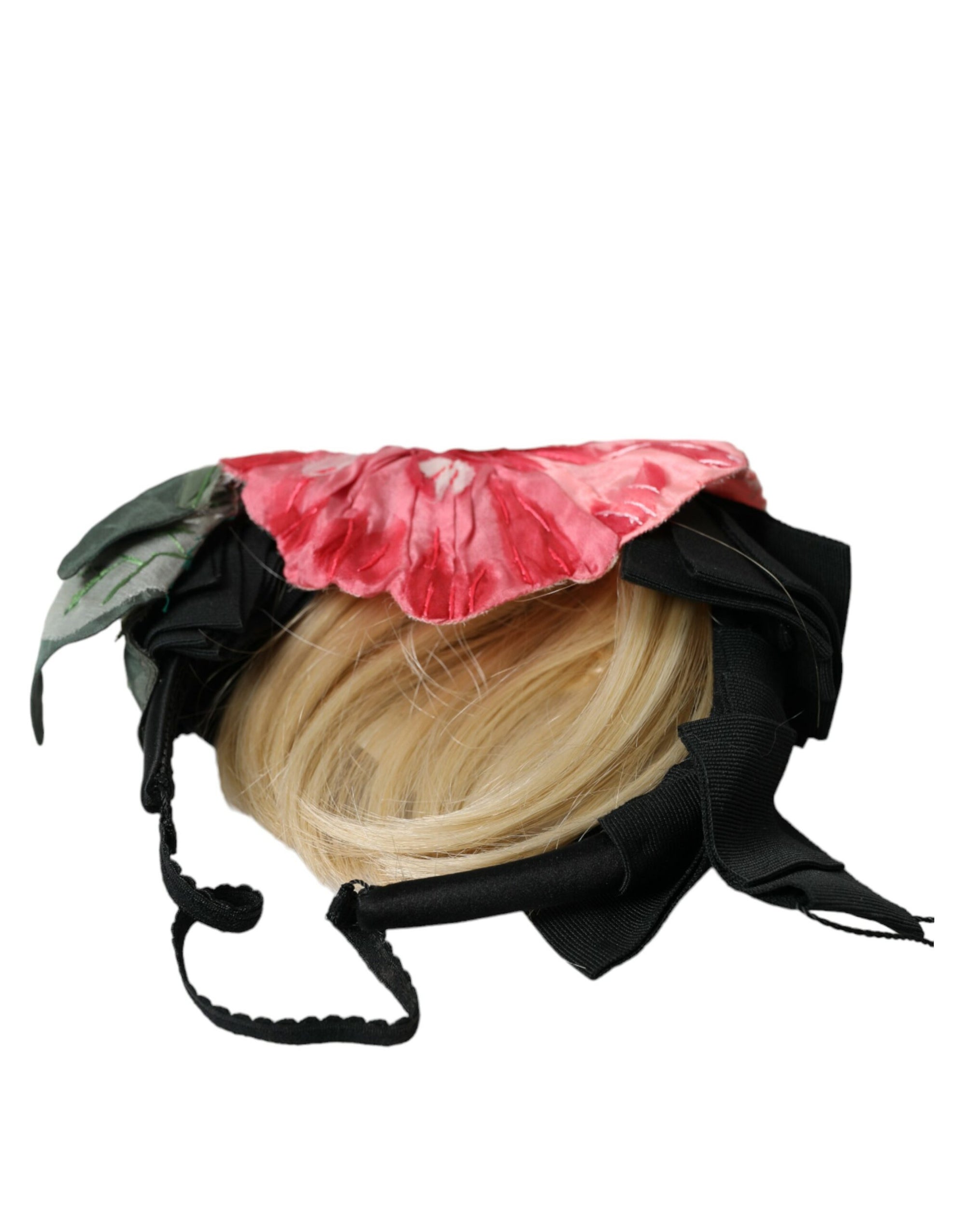 Dolce & Gabbana Black Viscose White Hair Parrucchiera Headband Diadem - Maison Luxe