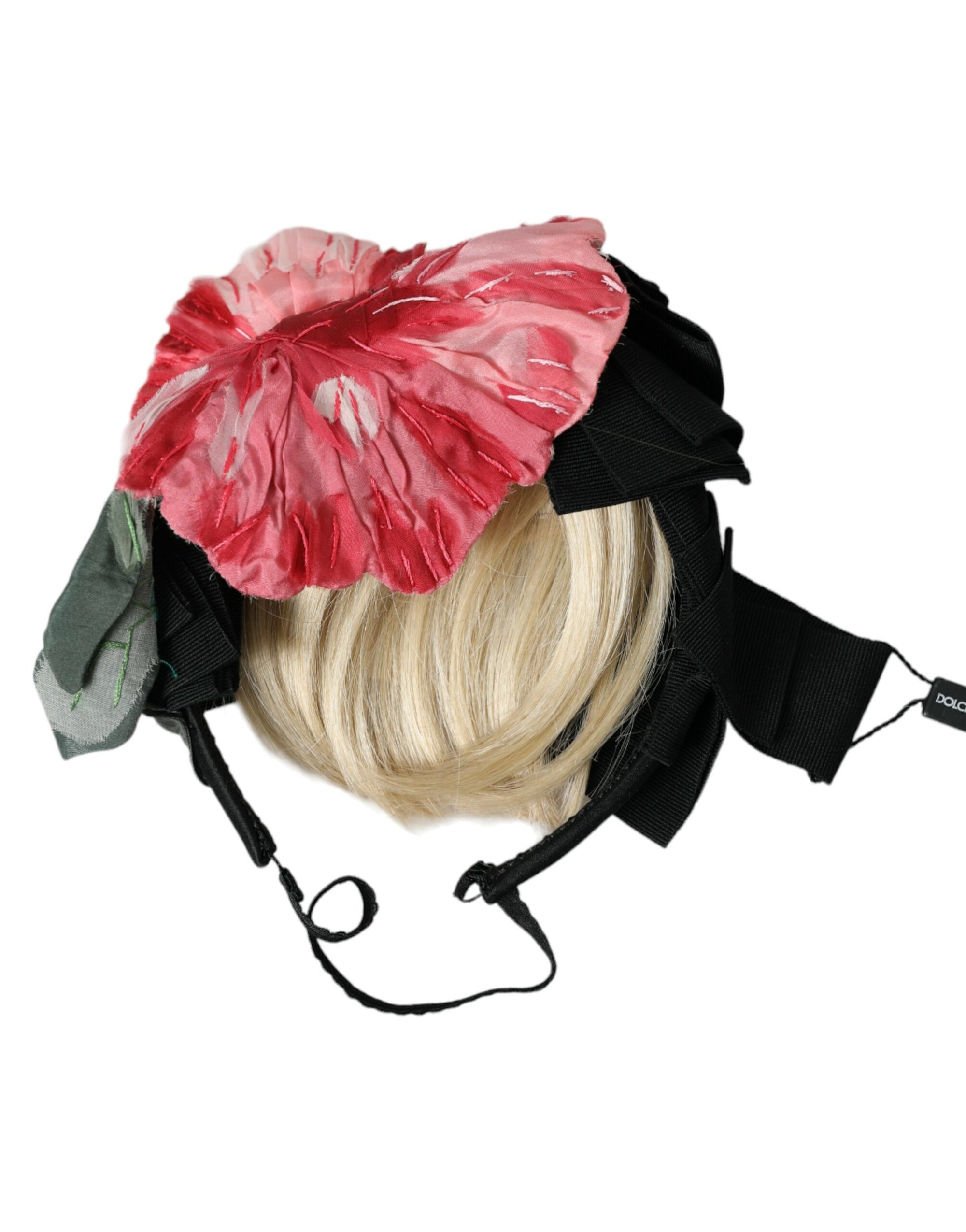 Dolce & Gabbana Black Viscose White Hair Parrucchiera Headband Diadem - Maison Luxe