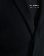 Dolce & Gabbana Black Single Breasted Trench Coat Jacket