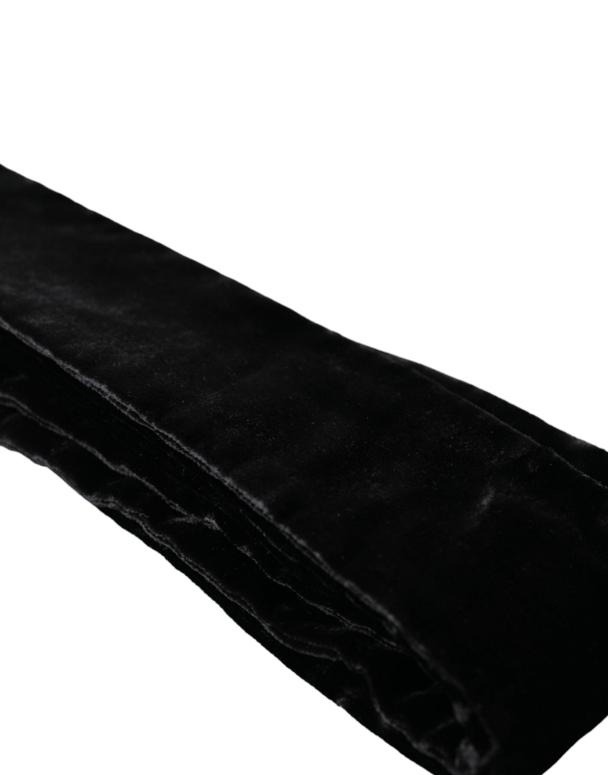 Dolce & Gabbana Black Viscose Wide Waist Women Belt - Maison Luxe