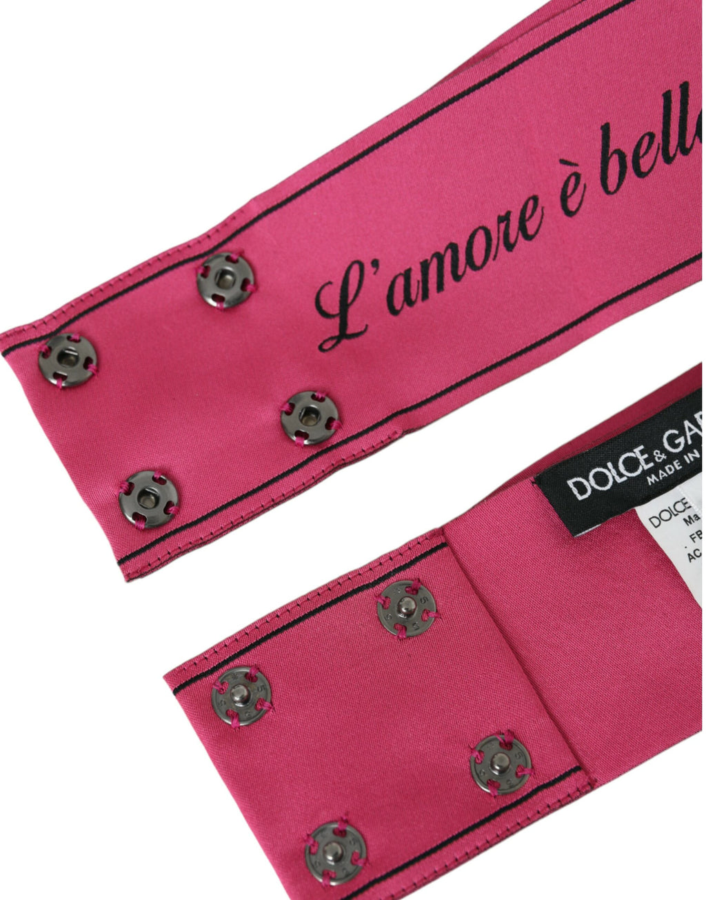 Dolce & Gabbana Pink L'Amore E'Bellezza Waist Belt - Maison Luxe
