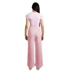 Hinnominate Pink Cotton Women Palazzo Pants